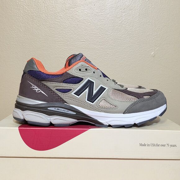 New Balance x Teddy Santis 990v3 Made in USA Khaki Orange M990BT3 Men\'s Size 8.5 main image 4